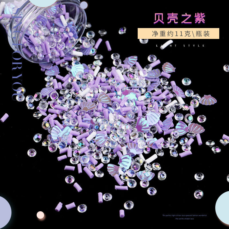 Wholesale DIY Crystal Dropping Gel Fruit Soft Pottery Candy Accessories  In Globe Balls Snow Stars Pearl Flowing Sand Filler